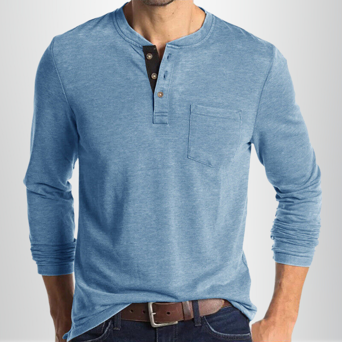 Charles - Camiseta de manga larga para hombre