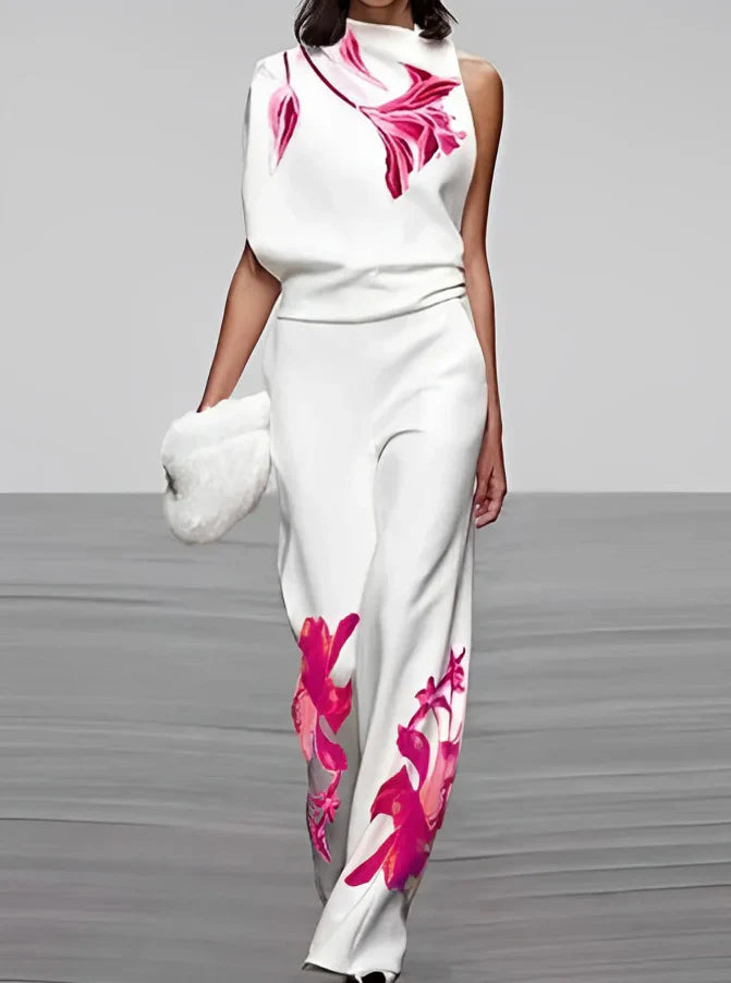 Mildred - Conjunto floral urbano para mujer