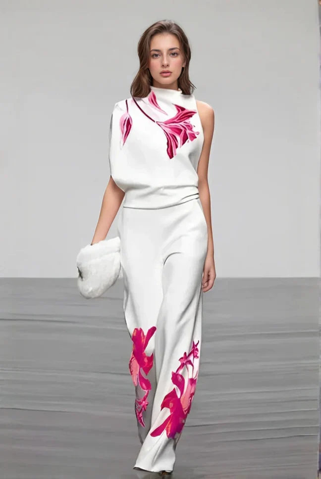 Mildred - Conjunto floral urbano para mujer