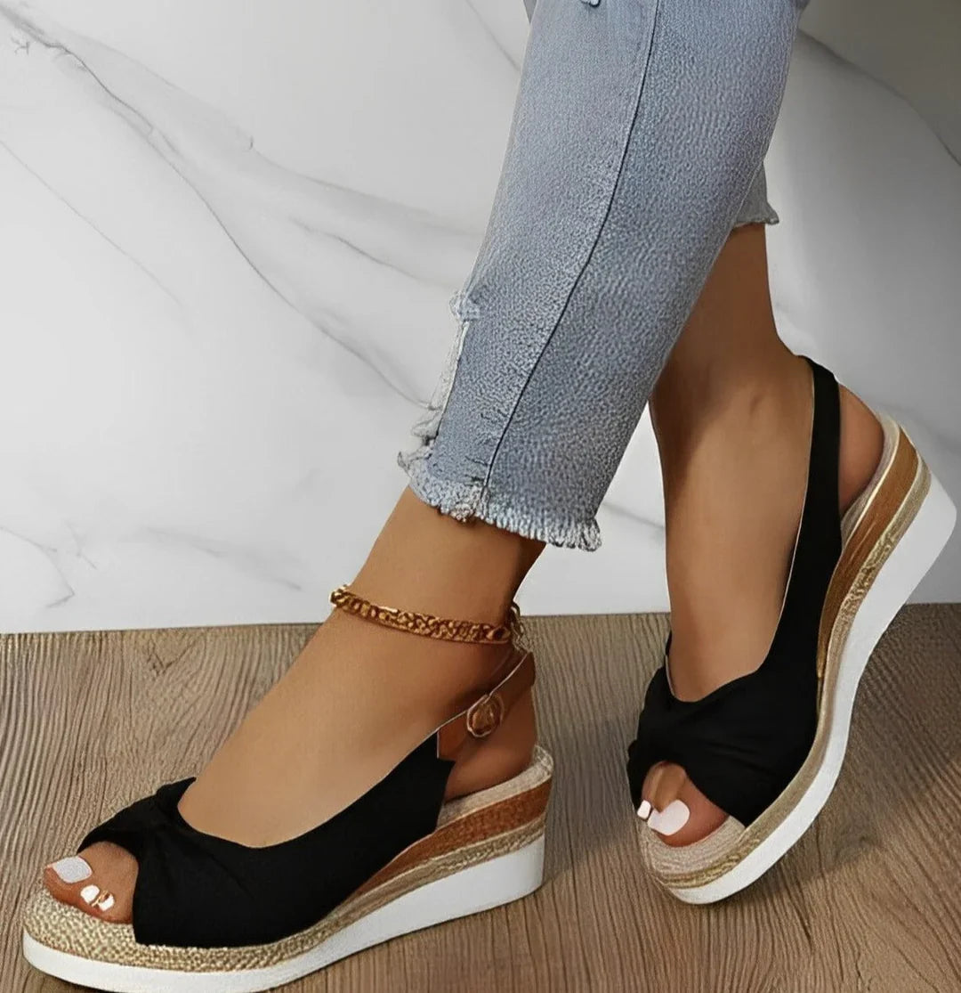 Marjolaine - Cómodas sandalias ortopédicas con cuña