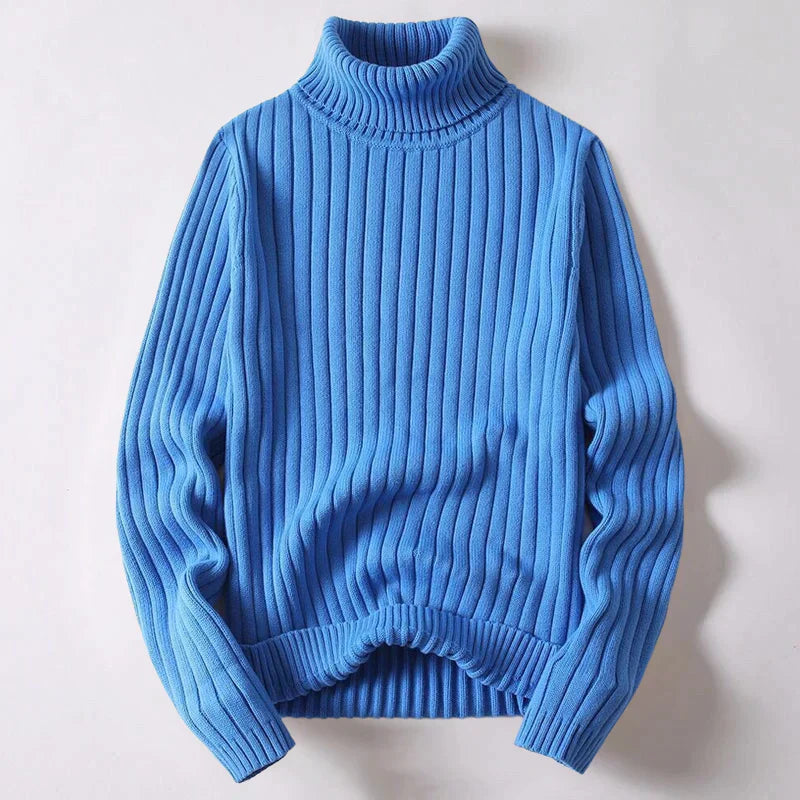 Suéter de cuello alto de lana merino para hombre - Wyatt
