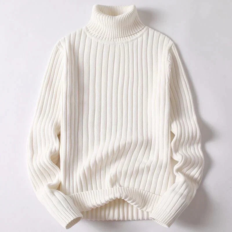 Suéter de cuello alto de lana merino para hombre - Wyatt