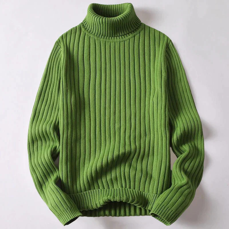 Suéter de cuello alto de lana merino para hombre - Wyatt