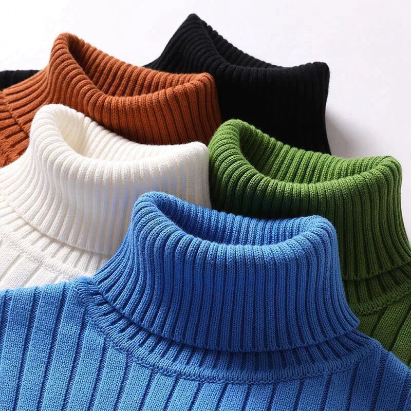 Suéter de cuello alto de lana merino para hombre - Wyatt