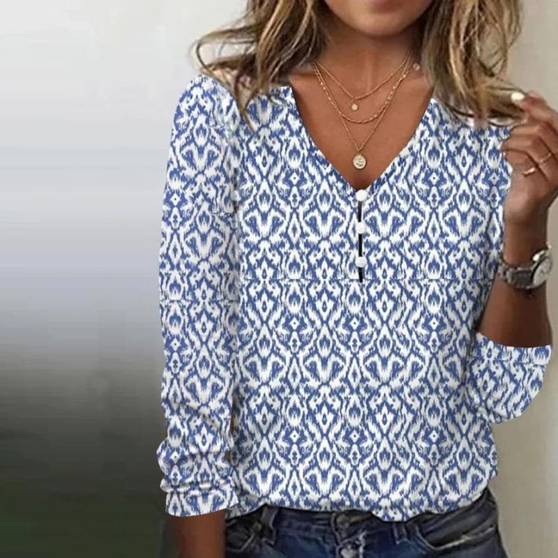 Moira - Blusa de mujer con escote en V