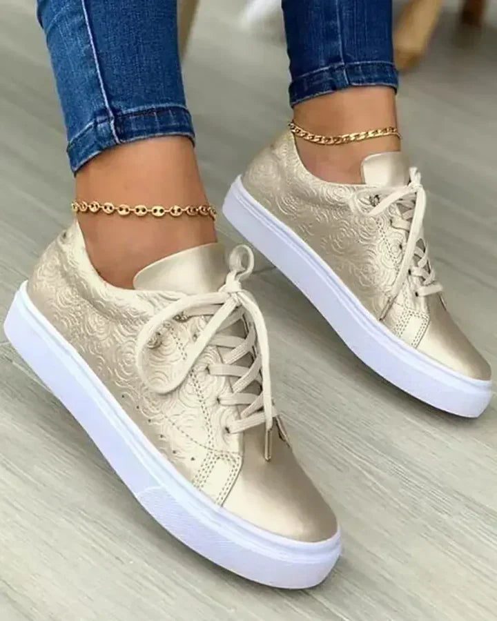 Renata - Zapatillas de plataforma gruesas para mujer