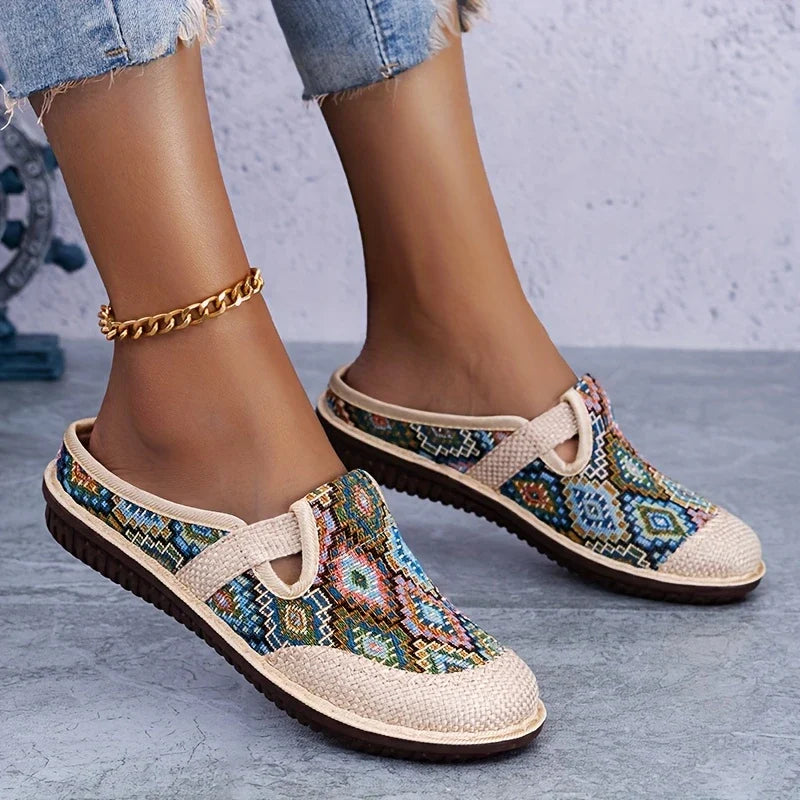 Catherice - Zapatos planos estilo bohemio para mujer