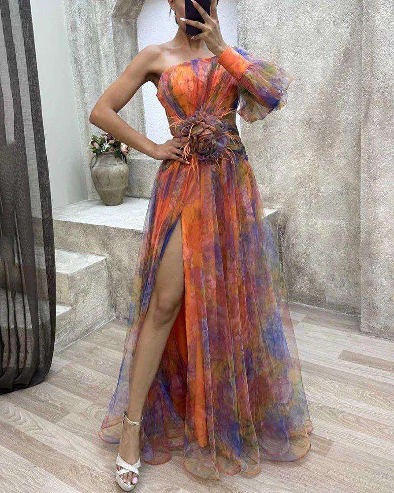 Claudine - Elegante y favorecedor maxi vestido para mujer