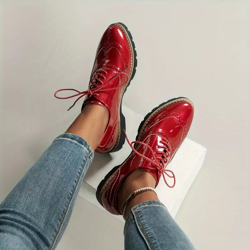 Ninette – Zapatos de cuero brillante