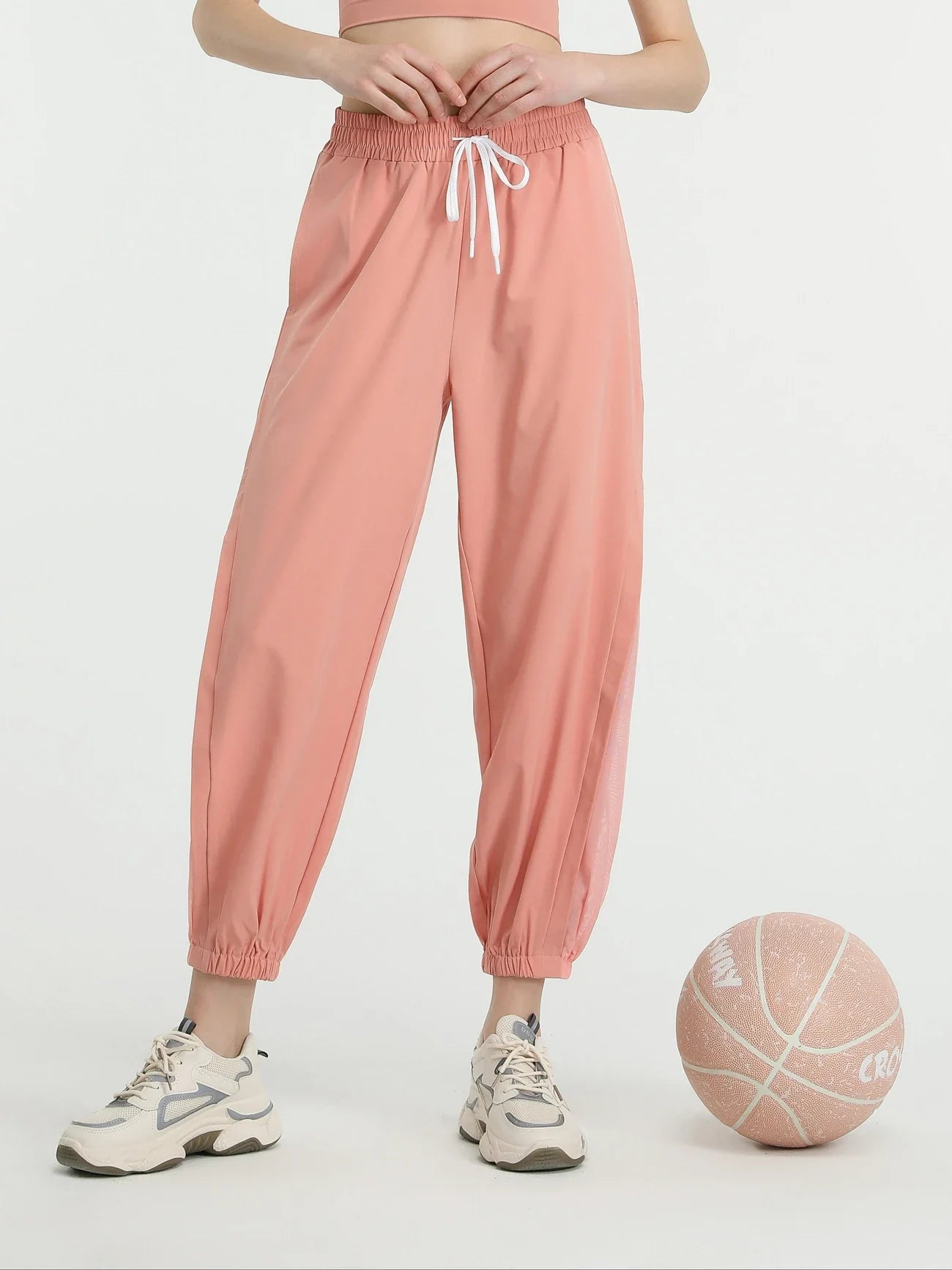 Williana - Pantalones deportivos de cintura alta de secado rápido para mujer