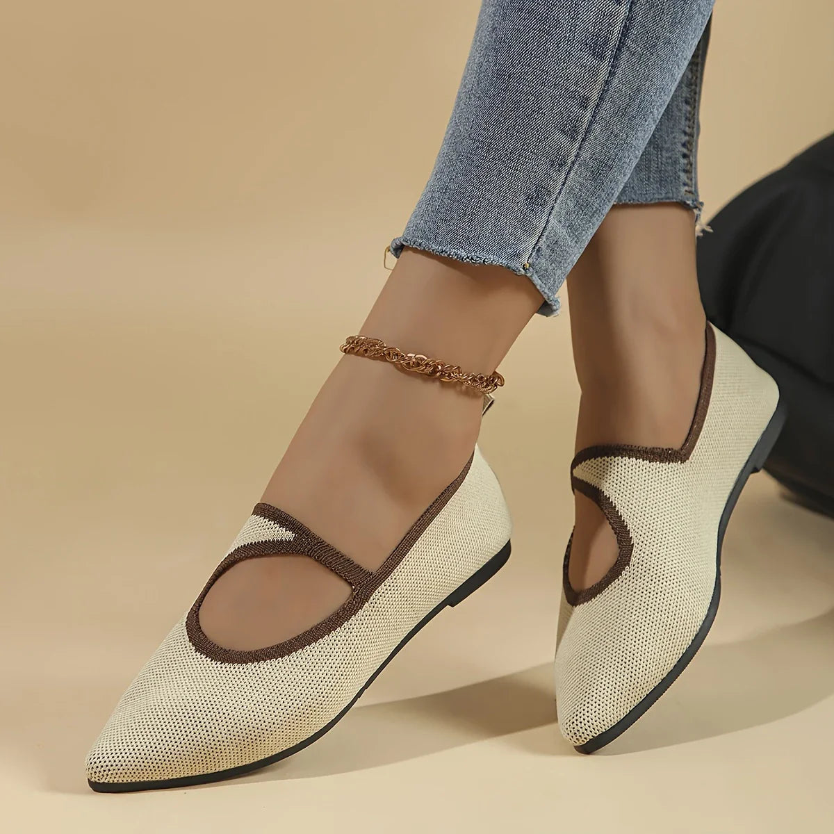 Almeda - Zapatos sin cordones con punta puntiaguda para mujer
