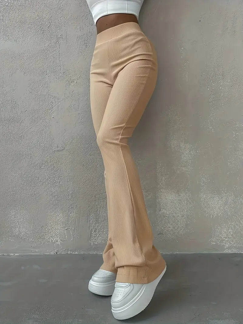 Charlotte - Leggings casuales ajustados acanalados