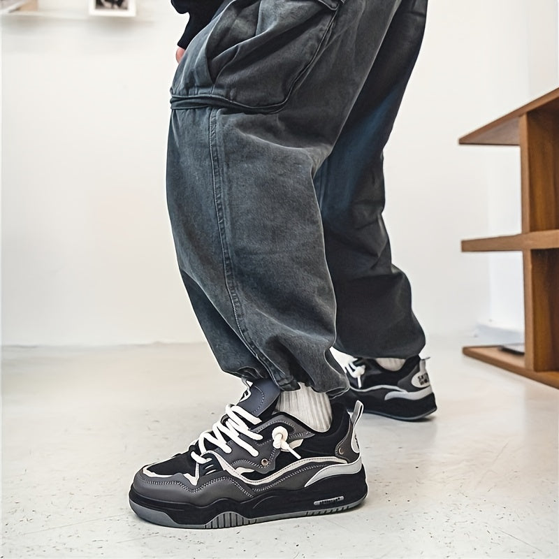 Hanz - Zapatillas deportivas casuales con estampado geométrico