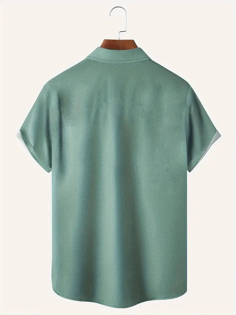 Thomas - Camisa a rayas de manga corta para hombre