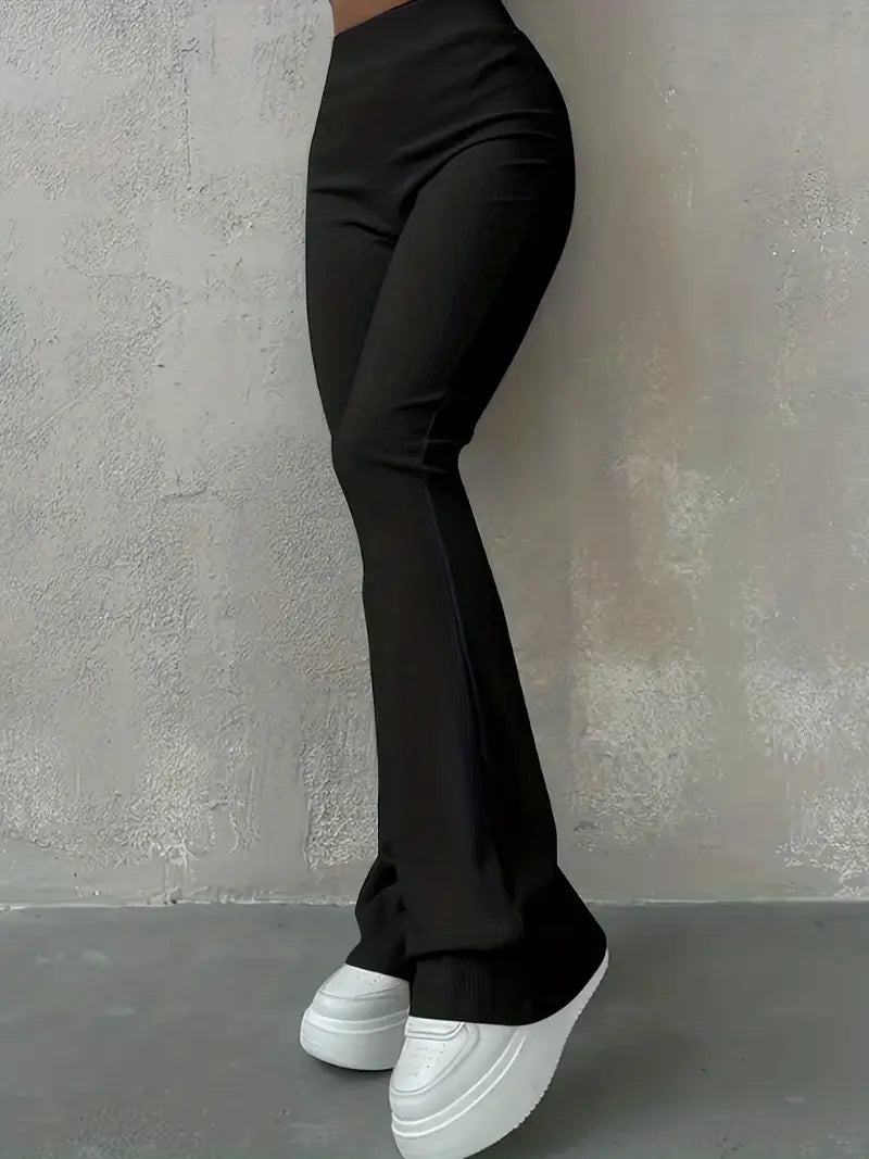 Charlotte - Leggings casuales ajustados acanalados