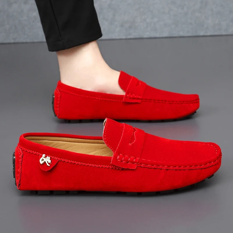 Walter - Mocasines de ante antideslizantes