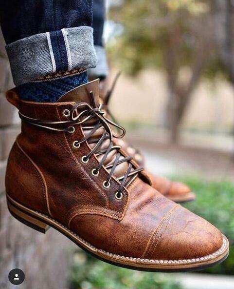 Mateo – Botas de piel rugosa