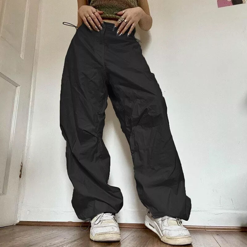 Tilda - Pantalón cargo informal con cordón