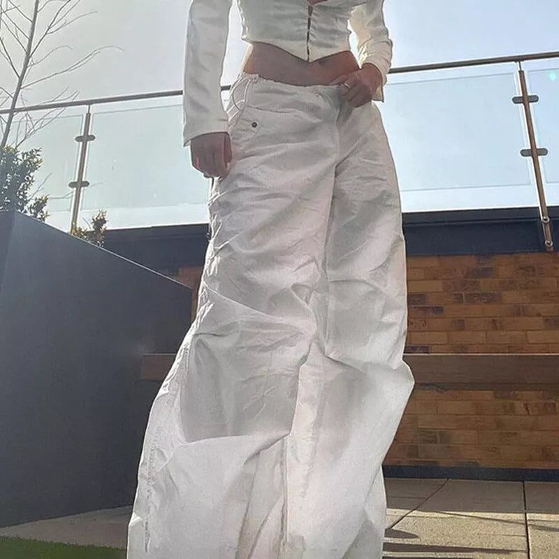 Tilda - Pantalón cargo informal con cordón