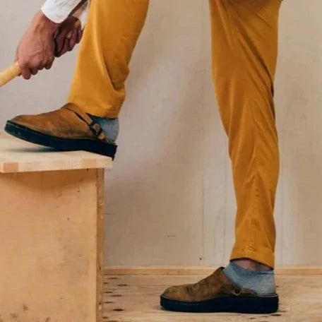 James - Zapatillas ortopédicas de piel