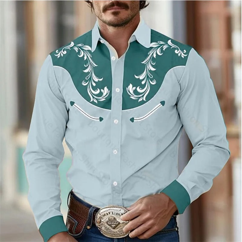 Byron - Camisa de manga larga para hombre