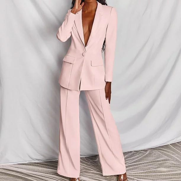 Lavinia - Conjunto elegante de blazer y pantalón