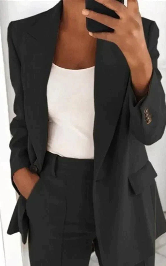 Kelly - Conjunto elegante de negocios [Blazer + Pantalones]