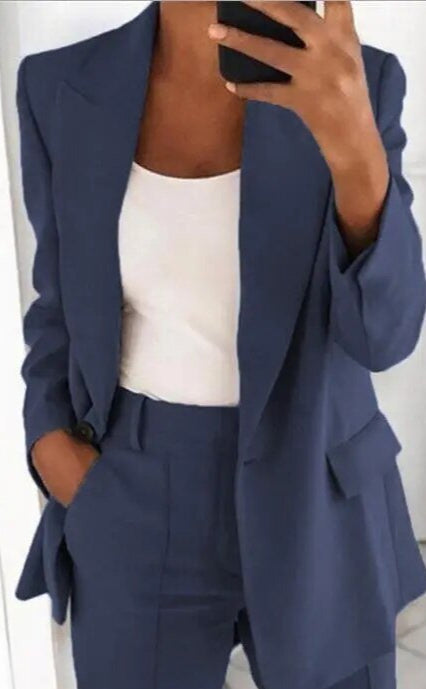 Kelly - Conjunto elegante de negocios [Blazer + Pantalones]