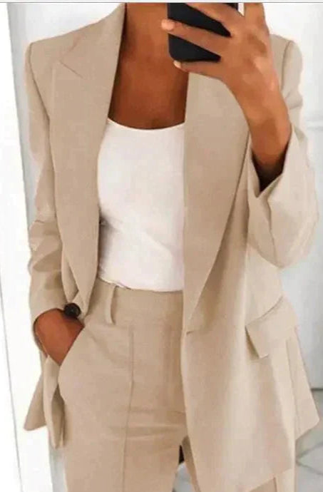 Kelly - Conjunto elegante de negocios [Blazer + Pantalones]