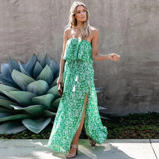 Katherine - Vestido largo sin tirantes