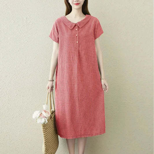Irene - Vestido de verano de cuadros vichy