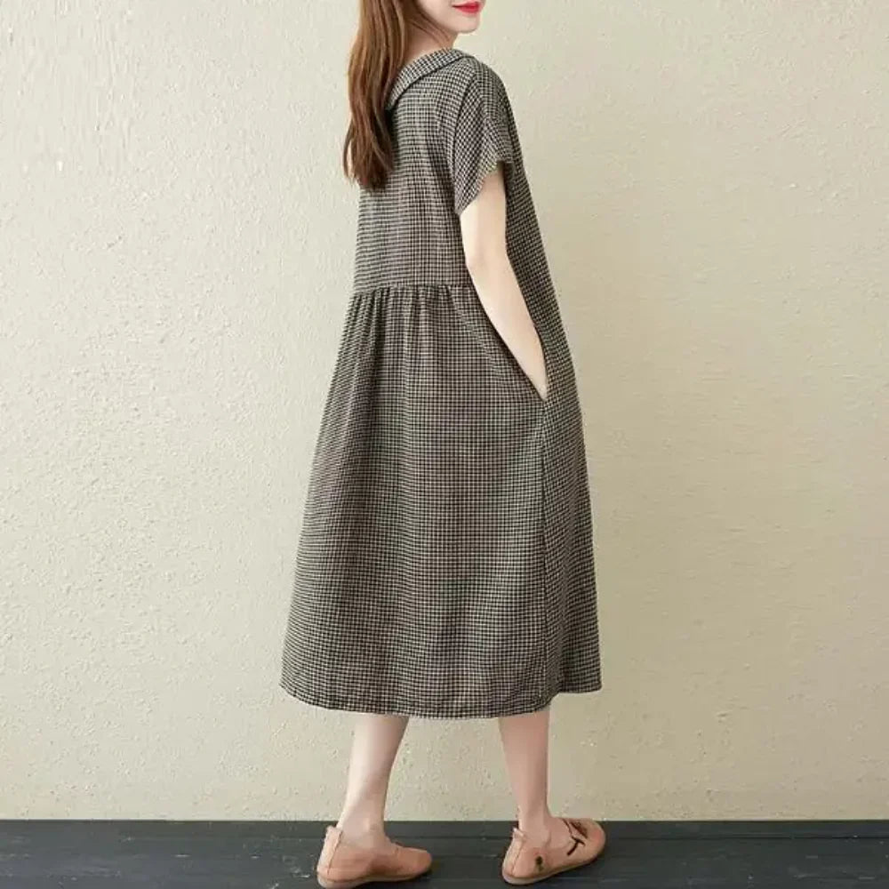 Irene - Vestido de verano de cuadros vichy