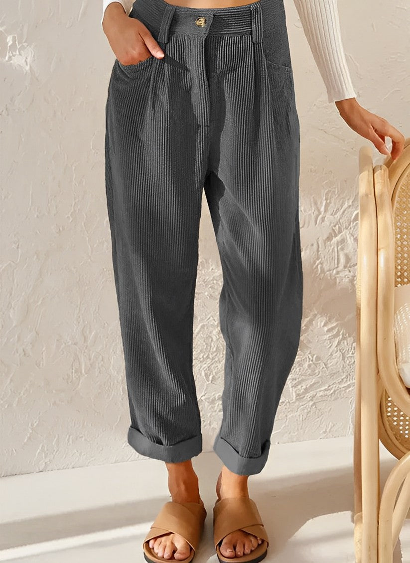 Alberta - Pantalones de pana de moda