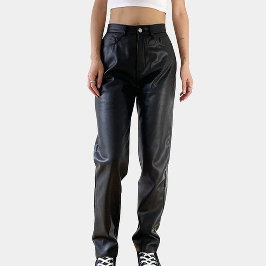 Philomena - Pantalones de cuero para mujer