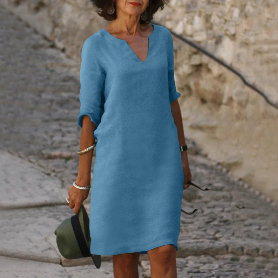 Vondra – Vestido elegante hasta la rodilla