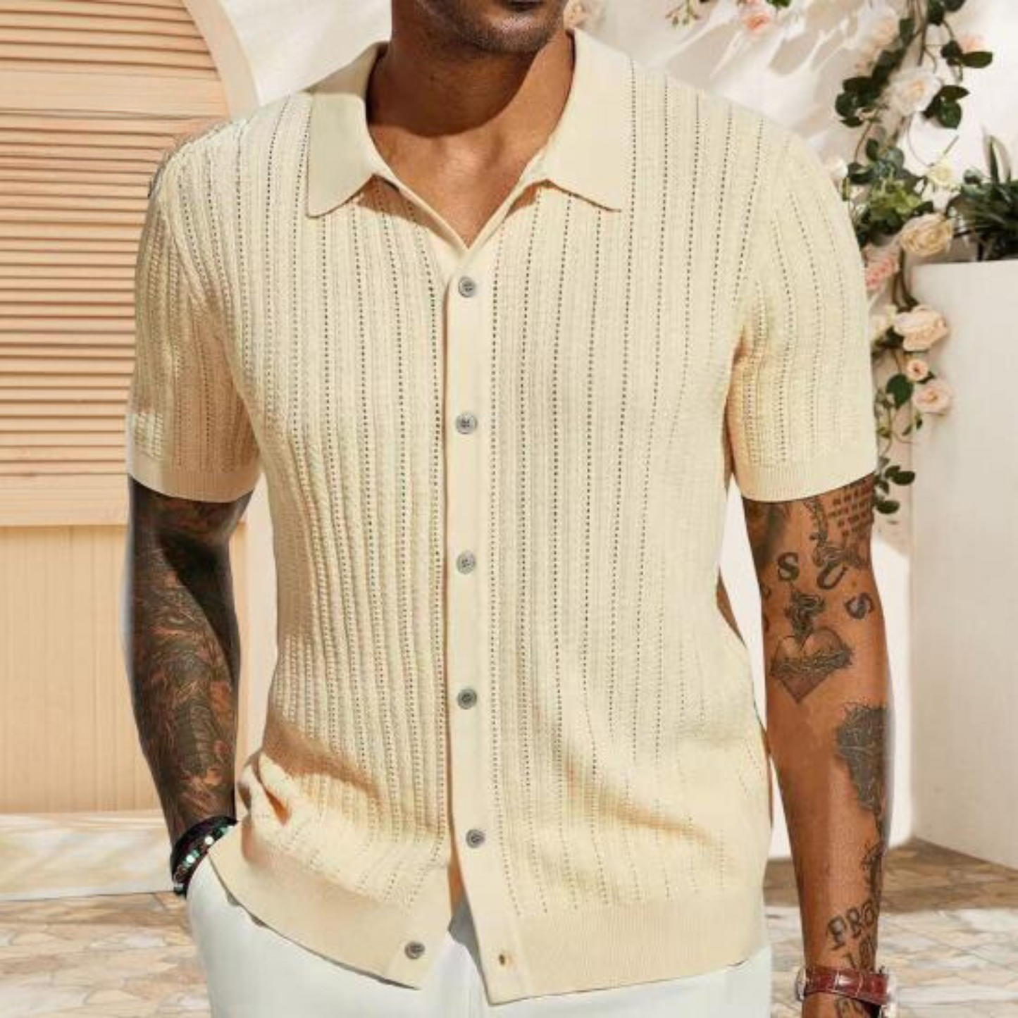 Elbert - Camisas de punto para hombre