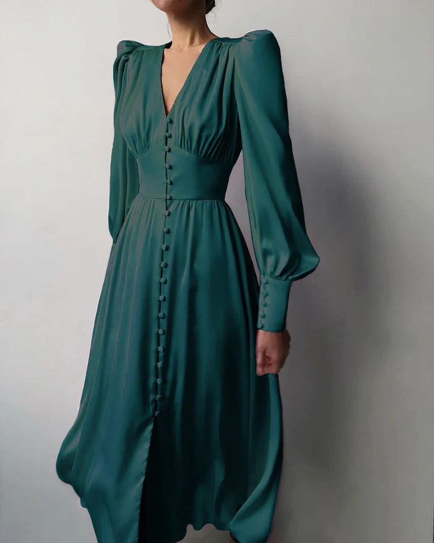Bridget - Lantern Vestido Elegante Manga Burbuja