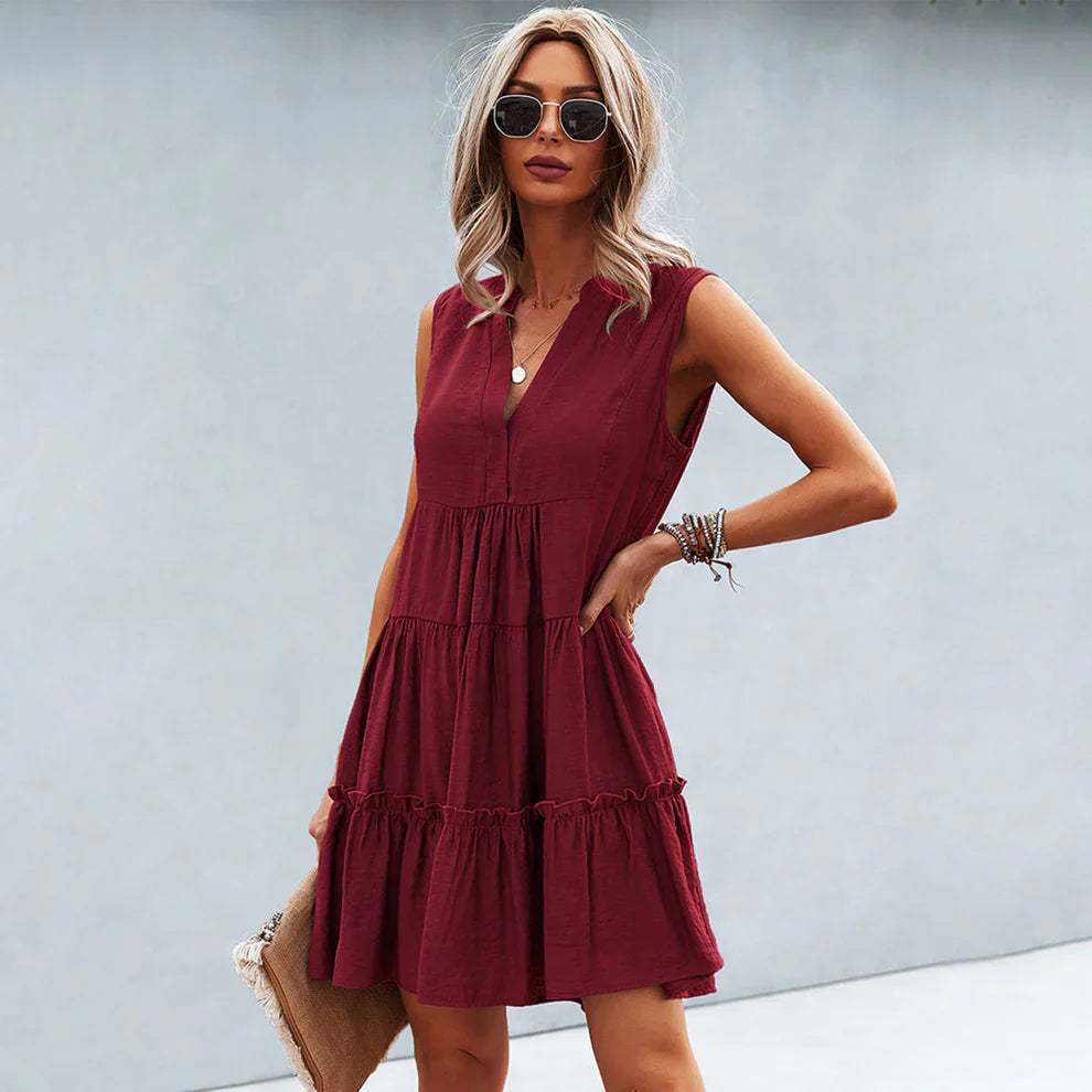Rosalind - Vestido sin mangas de corte holgado para mujer