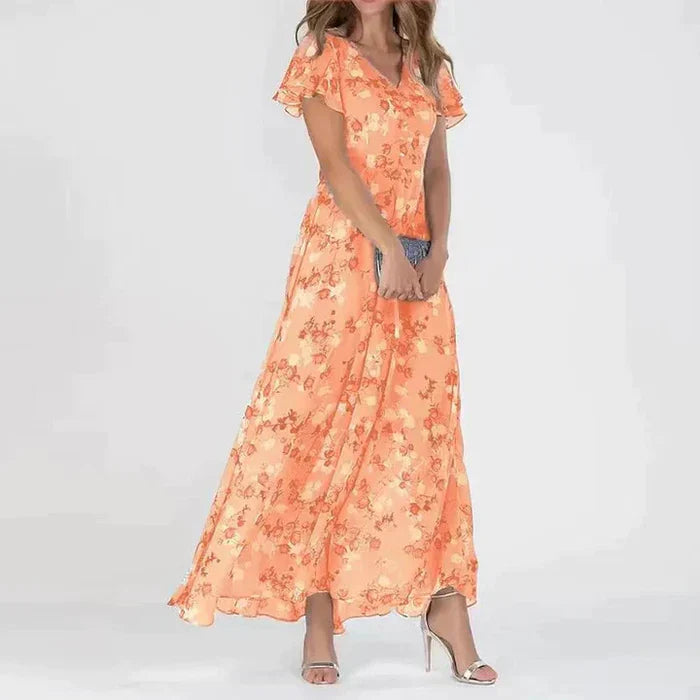 Josephine - Vestido largo de verano con estampado floral.