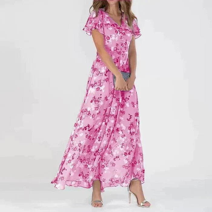 Josephine - Vestido largo de verano con estampado floral.
