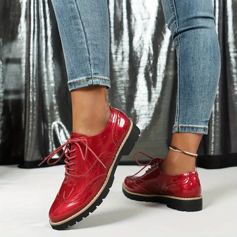Ninette – Zapatos de cuero brillante