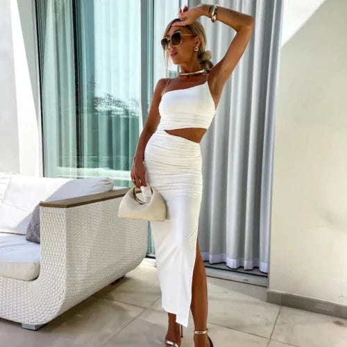 Laura - Bodycon maxi vestido