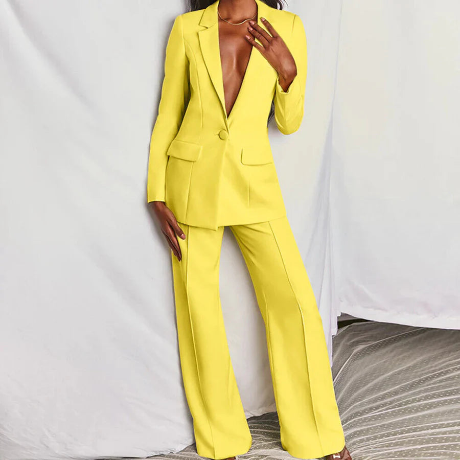 Lavinia - Conjunto elegante de blazer y pantalón