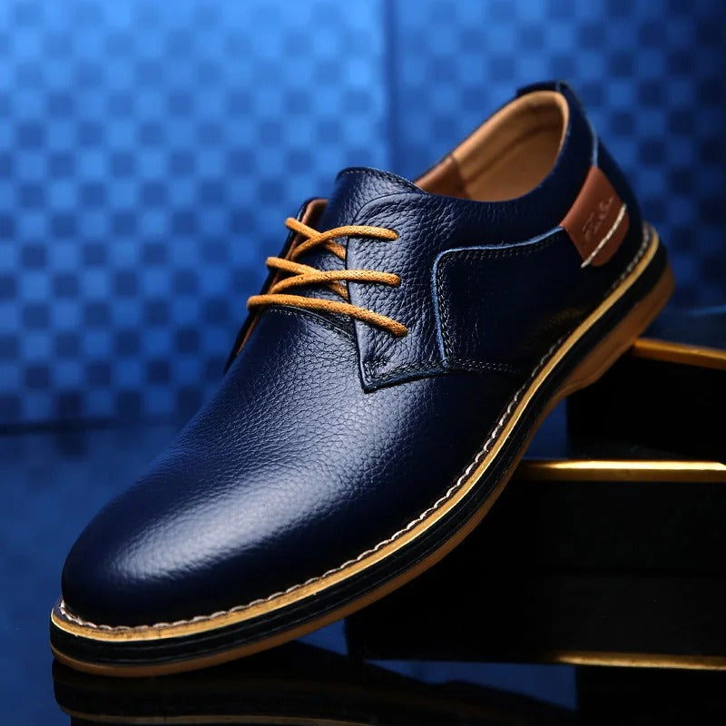 David - Zapatos de piel auténtica para hombre