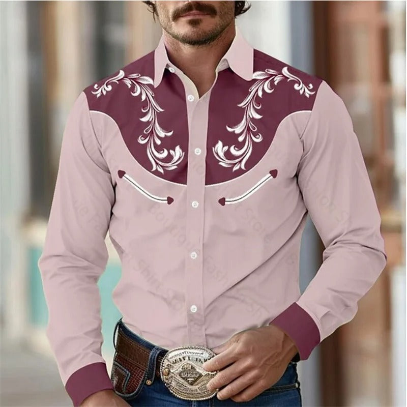 Byron - Camisa de manga larga para hombre